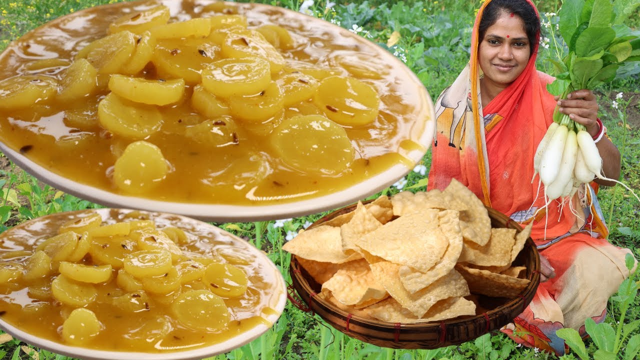 এভাবে মুলোর চাটনি বানিয়ে দেখুন সঙ্গে আছে পাপড় ভাজা খেতে কিন্তু ভীষণই মজা | #cooking #food #cook