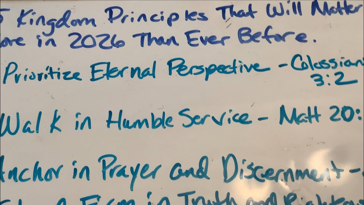 5 Kingdom Principles that will matter more in 2026 Than Ever Before 