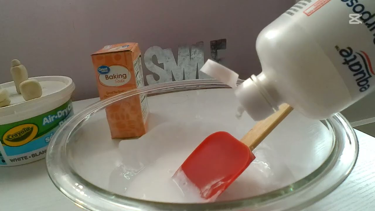 Making Butter Slime with Mini Clay Versions of the Ingredients!