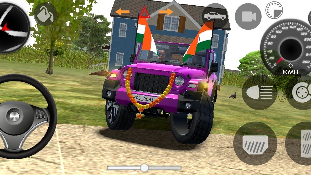 Dollars Song 🎵 Indian Car Simulator Gameplay | Smooth Free Drive | purple car Driving 
