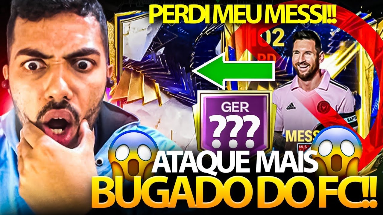 PERDI MEU MESSI! 😭 MONTEI O ATAQUE MAIS BUGADO DO FC MOBILE 🔥😱 | RAGE NO X1 NO FC MOBILE 24 🤬