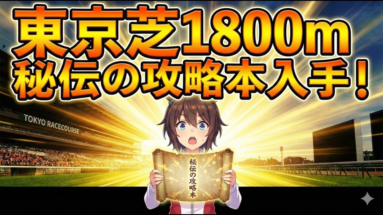 【東京芝1800m】知らないと大損！プロの馬券術！東京芝1800mで「絶対に買うべき穴馬」の条件と攻略方法！