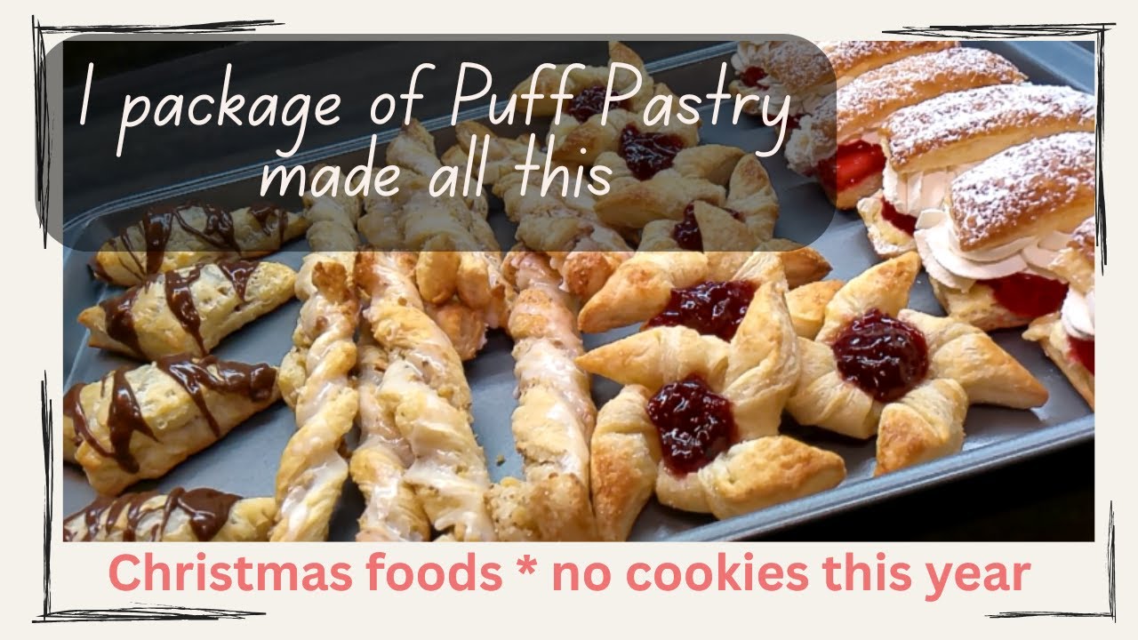 Four easy desserts from one product- PUFF PASTRY and a Bonus Spiced Nut Recipe.