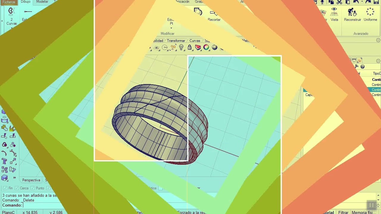 Rhino 3D Tutorials - Extraer Isocurva