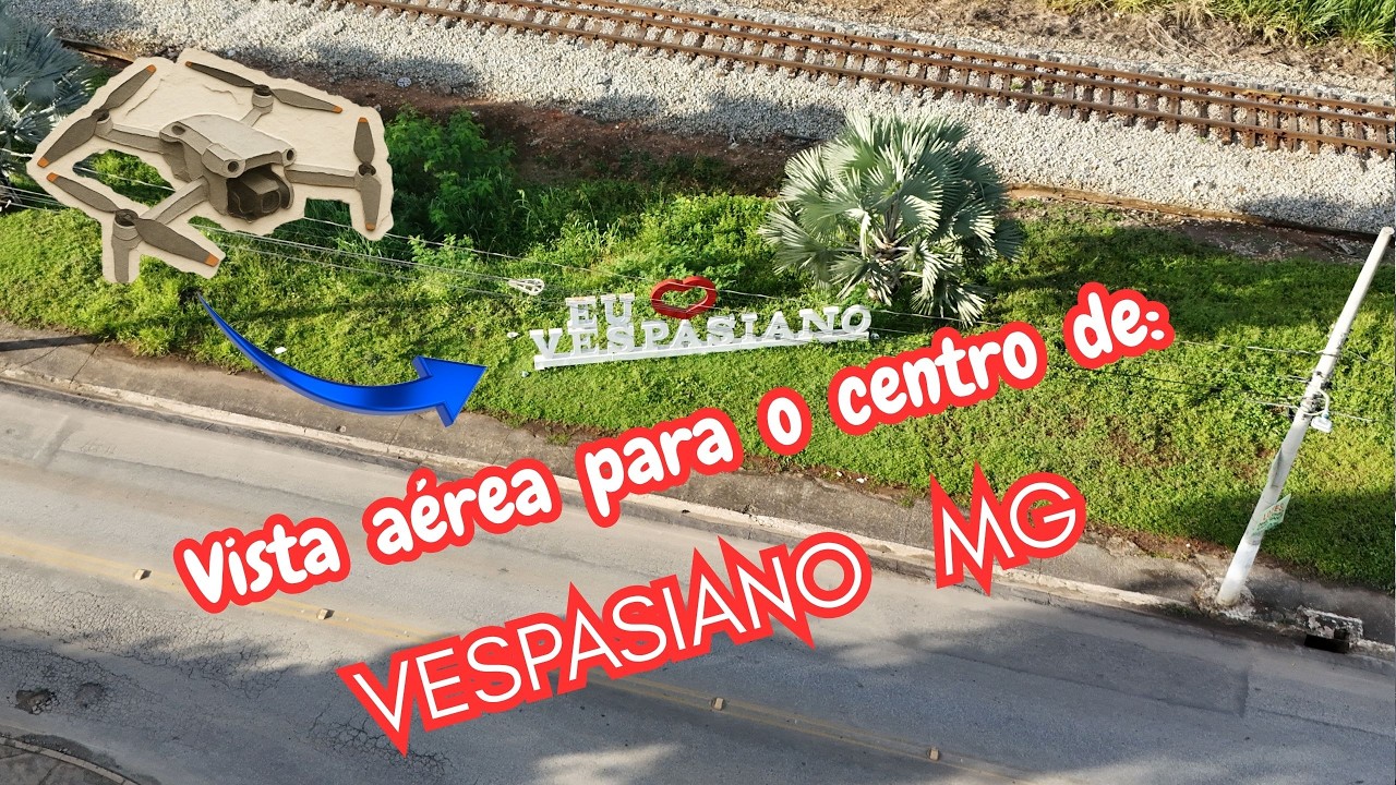 VISTA DO CENTRO DE VESPASIANO PELO ALTO.