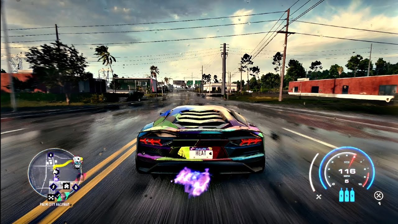 LAMBORGHINI  AVENTADOR S | RAINBOW |  NFS HEAT| GAMEPLAY 4K 60fps | GMBABA 