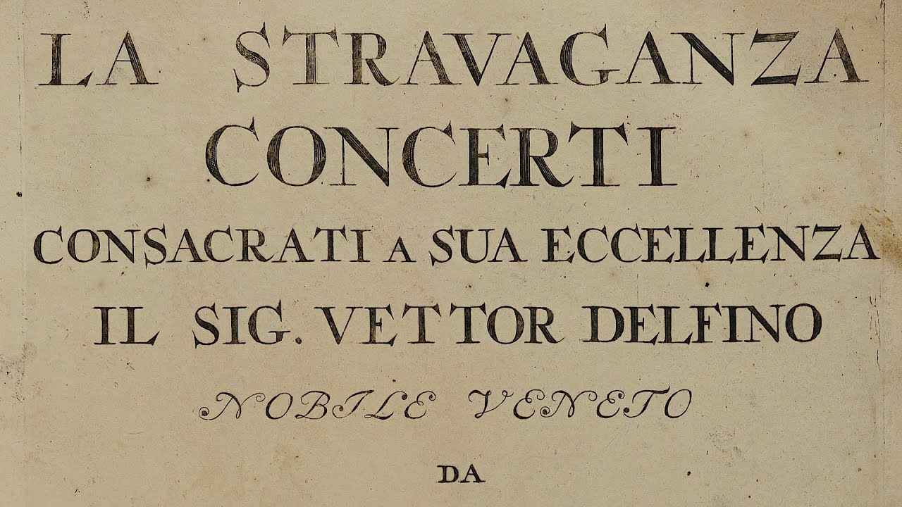 VIVALDI | La Stravaganza | Concerto RV 316a in G minor, Op. 4 No. 6 | Original print, 1716