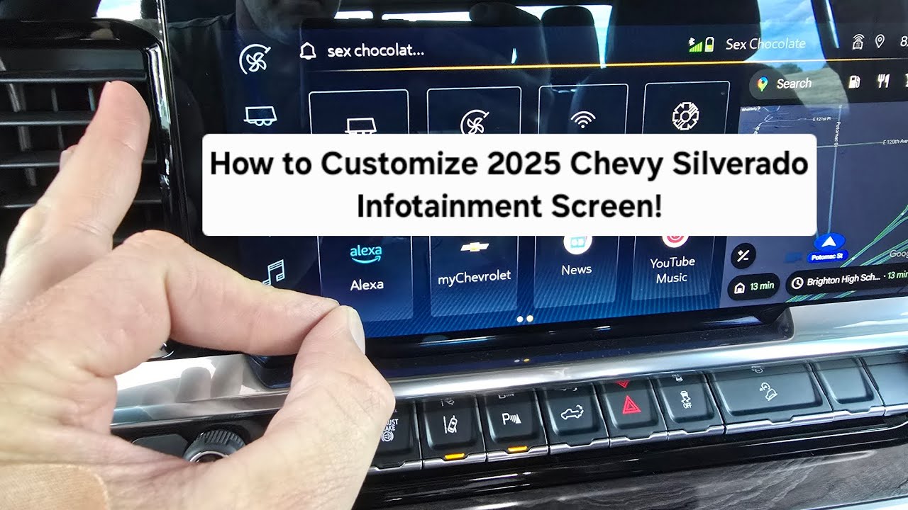 How to Customize 2025 Chevy Silverado HD Infotainment screen.  2021 to 2026 Chevy and GMC!