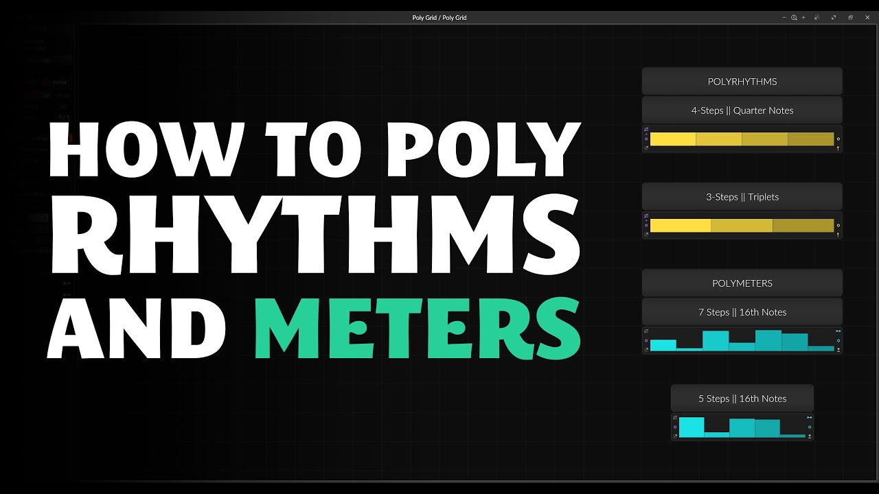 Polyrhythms and Polymeters explained in Bitwig's Grid