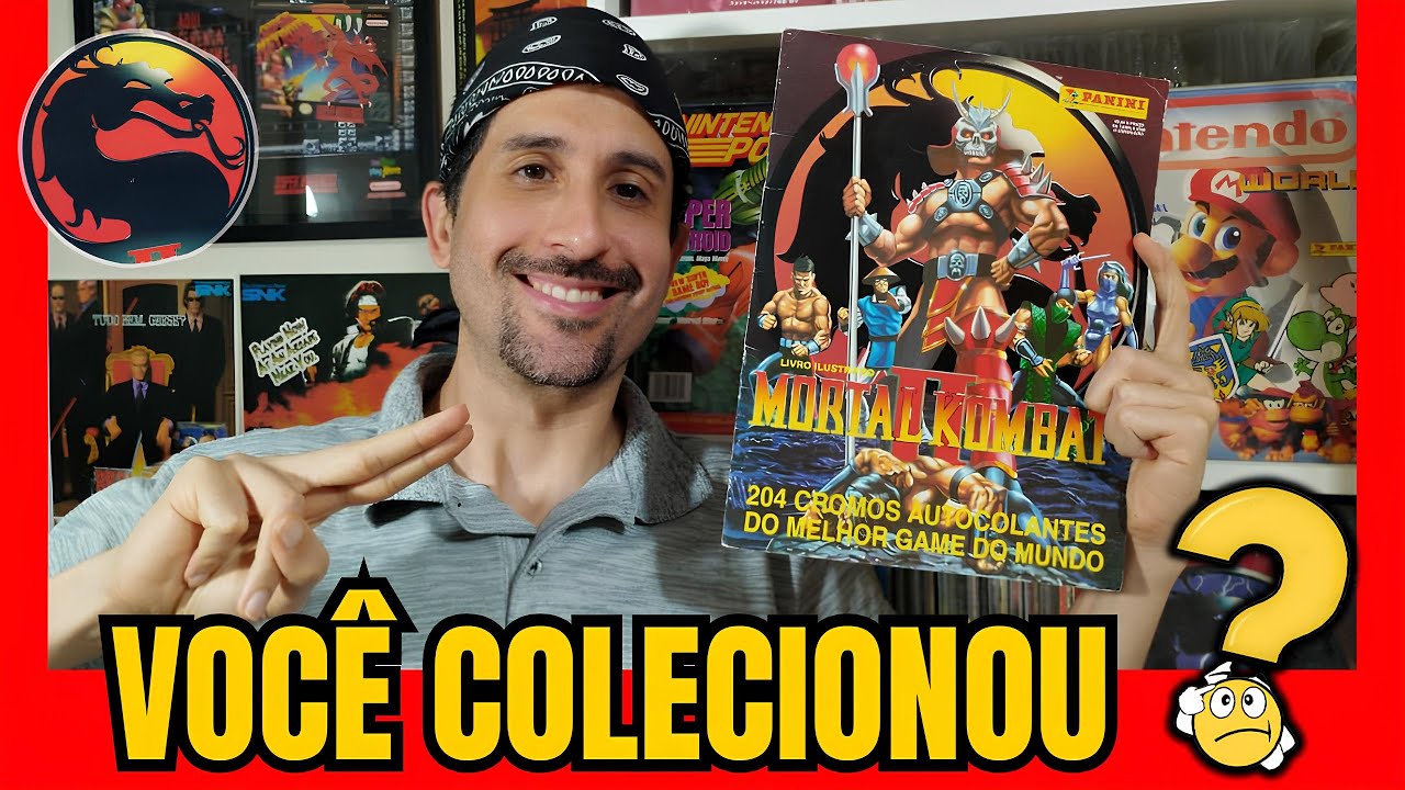 RARO DE VER! ÁLBUM MORTAL KOMBAT II DA PANINI (1996)