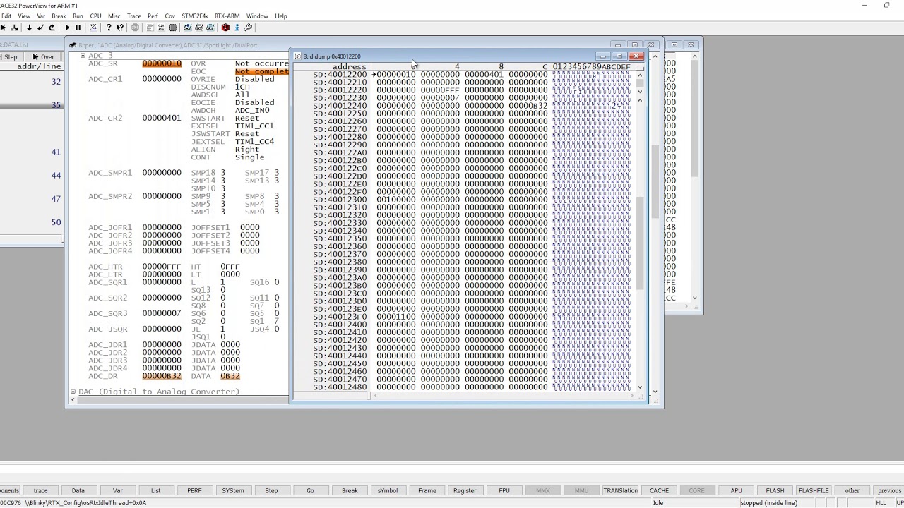 За 10 минут — узнайте, как просматривать память и переменные в TRACE32.