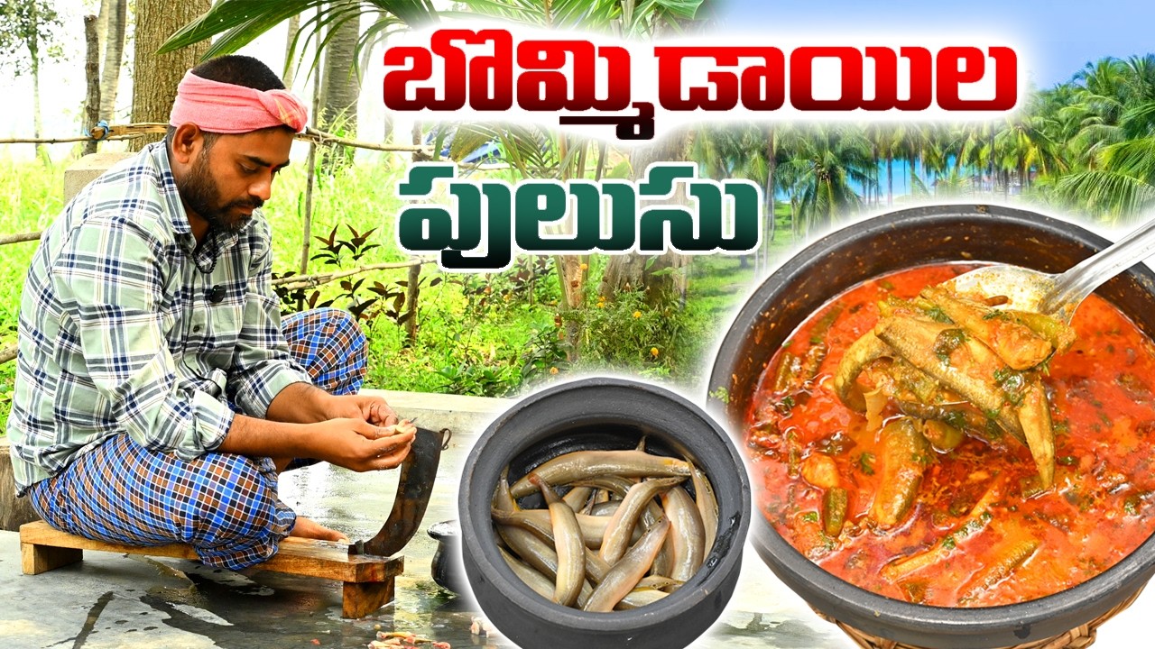 బొమ్మిడాయిల పులుసు తయారీ విధానం || Andhra Style Traditional Bommidaila Pulusu Recipe