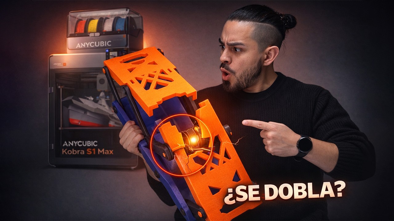 Esta silla 3D no deber&iacute;a aguantar mi peso | Anycubic S1 Max