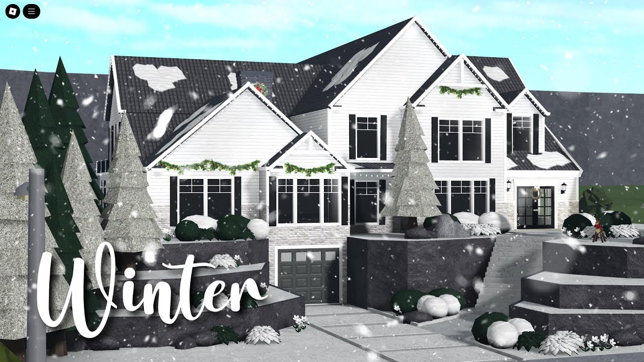 Build Your Dream WINTER House in Bloxburg!
