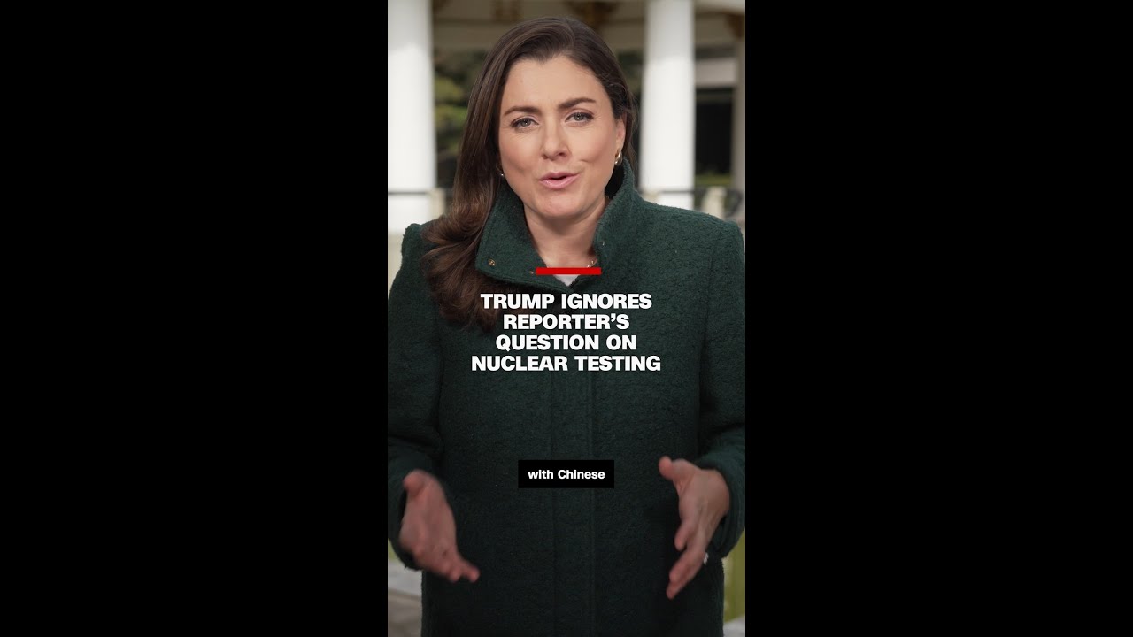 Trump ignores reporter’s question on nuclear testing