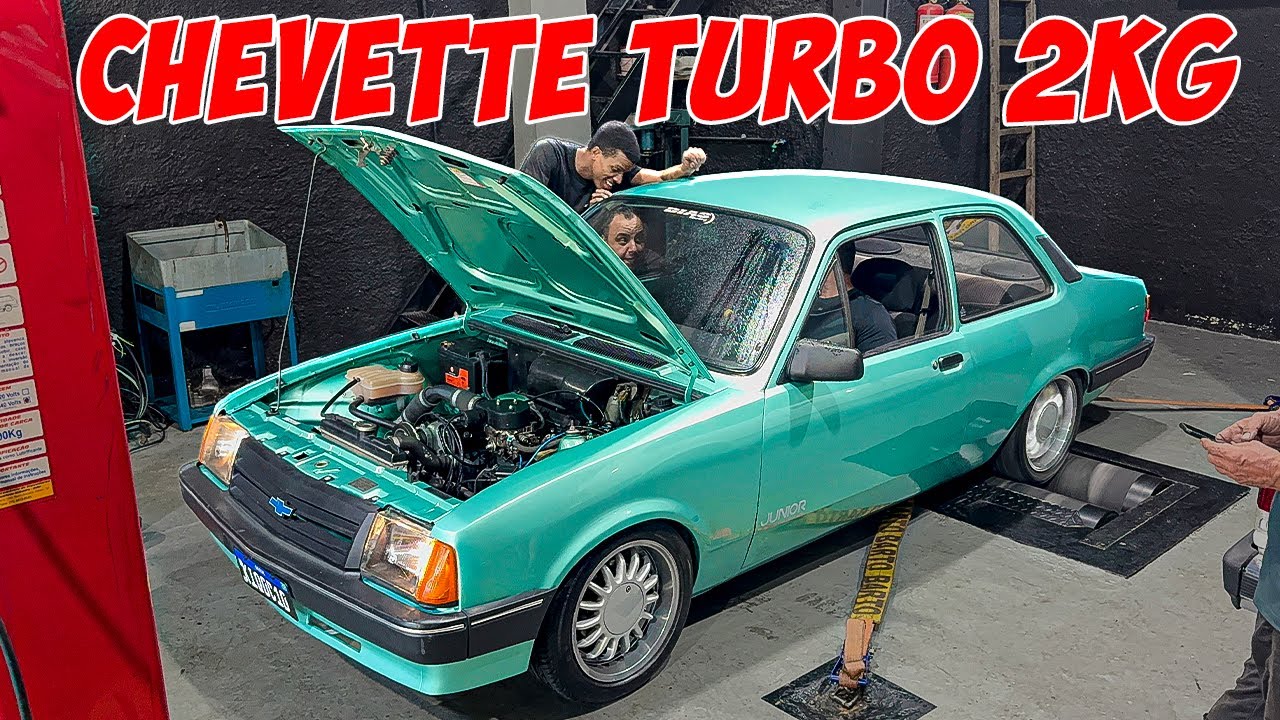 PASSEI MEU CHEVETTE TURBO NO DINAMÔMETRO!(2KG DE PRESSÃO!)