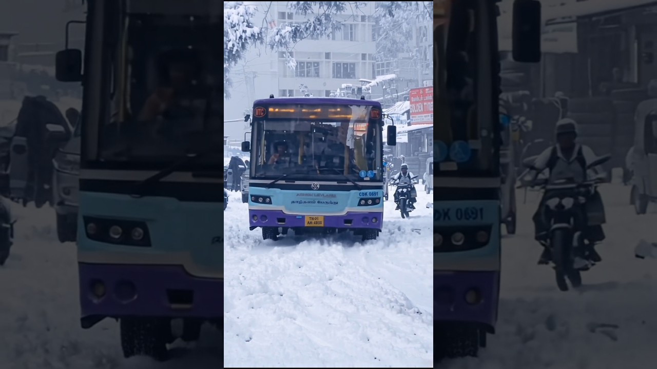 😍SNOWFALL IN CHENNAI☃️ TRENDING SNOWFALL VIDEO😍 #mtc #snow #trending #trendingshorts #snowfall