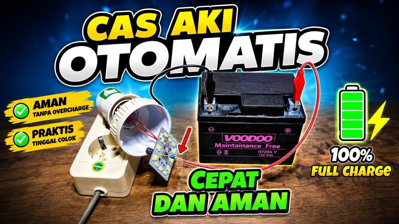 Modal Lampu Bekas, Gak perlu Beli charger Aki lagi !!
