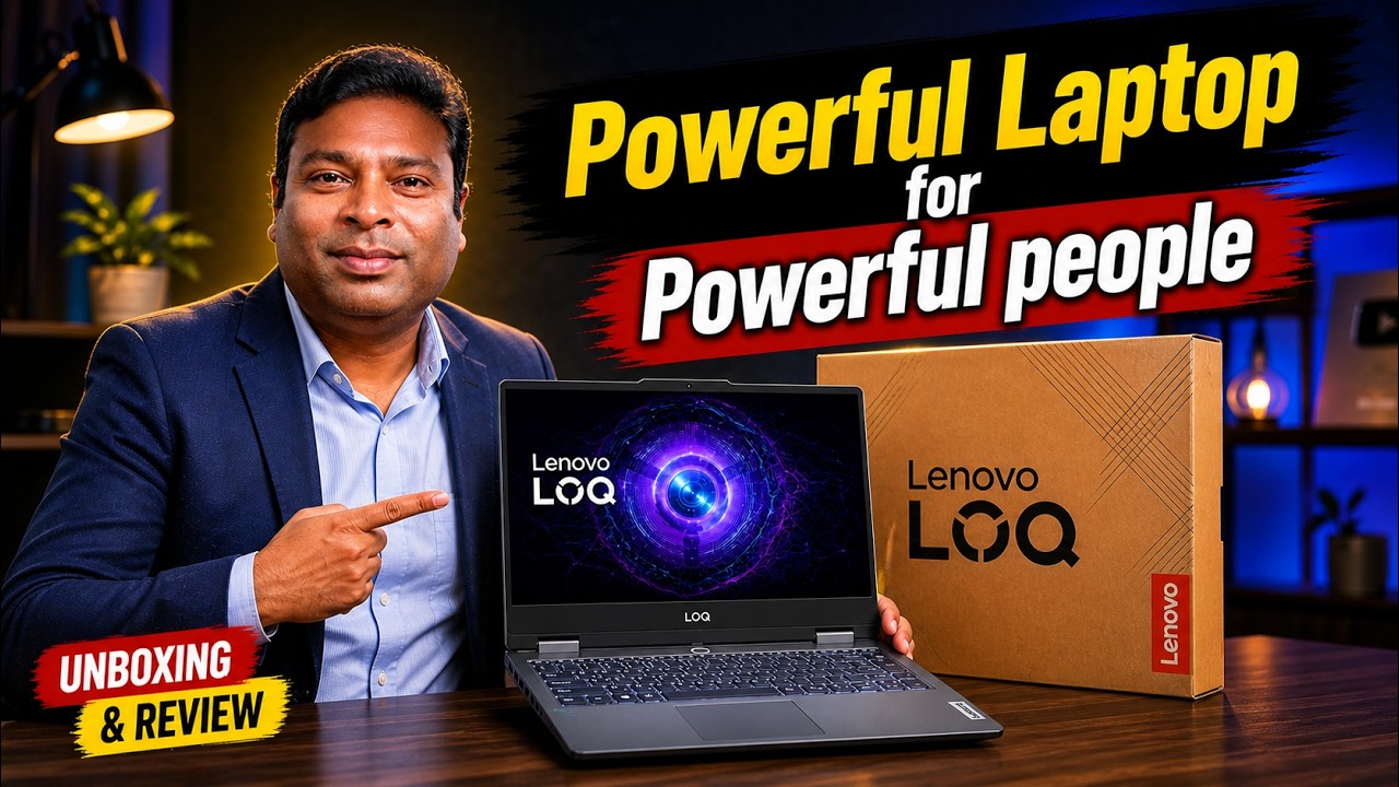 Powerful Laptop for Powerful People 💻 Lenovo LOQ RTX 5050 Unboxing Telugu 🔥
