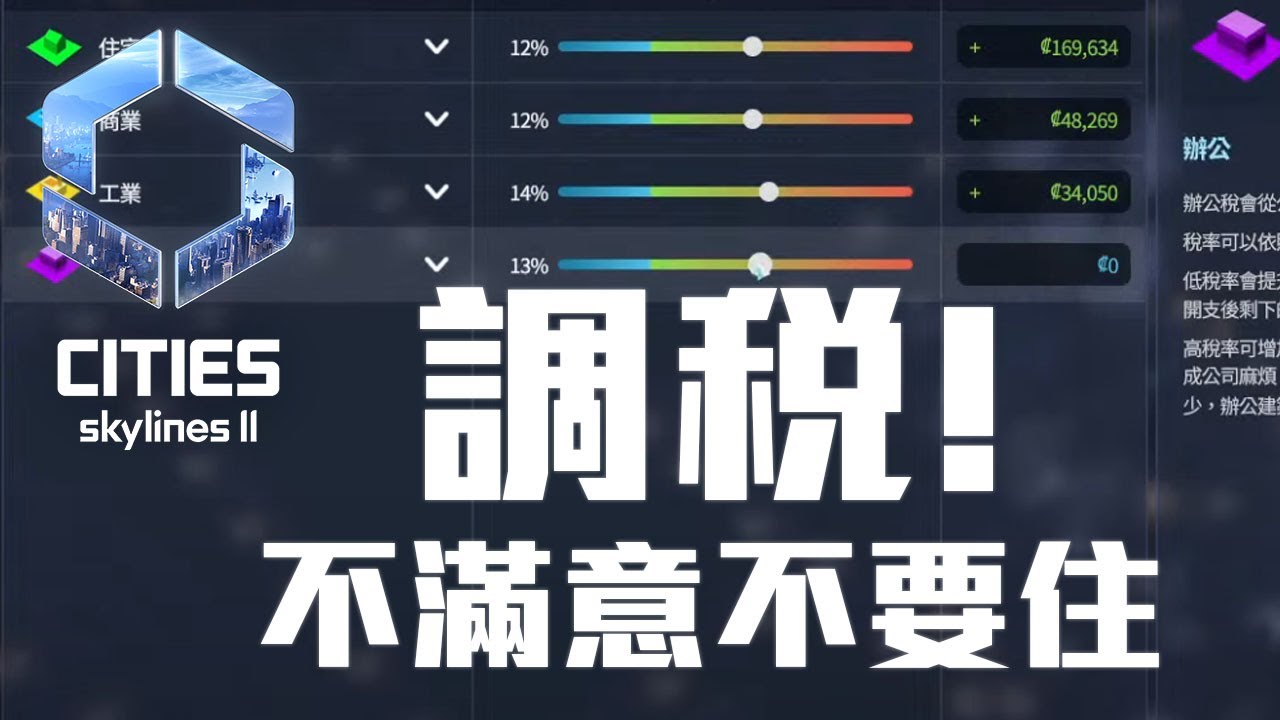 Cities Skylines II 市長一口氣拼賺錢!! 有問題的市民都給我滾!!!