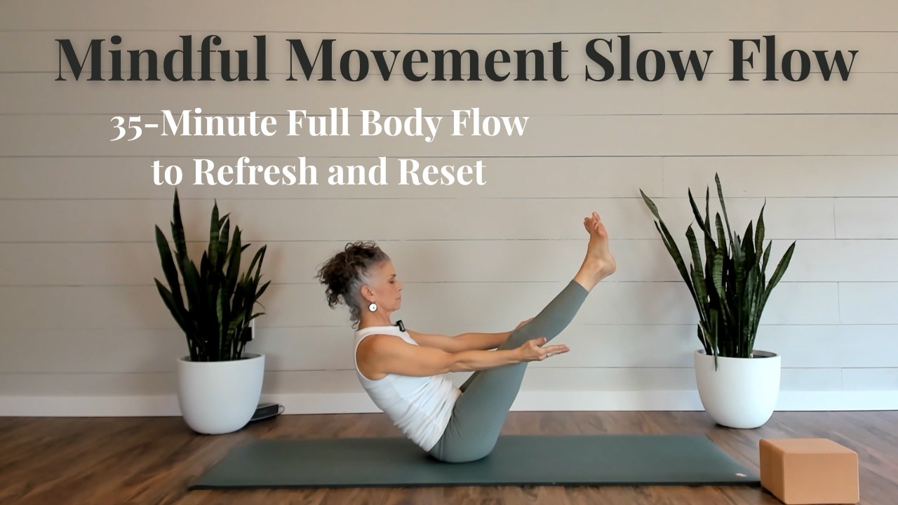 35 Minute Beginner to Intermediate Full Body Yoga Flow- Refresh and Reset