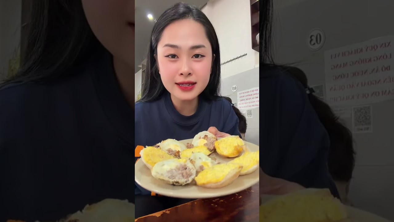 Bánh mì xíu mại và bánh căn Đà Lạt #dungthichan #food #mukbang 