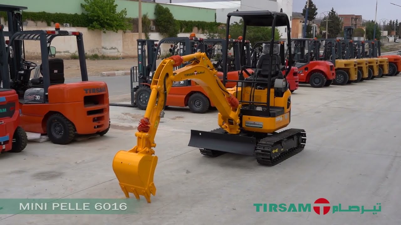 Mini Pelle TIRSAM TS 6016 1600 Kg - Moteur KUBOTA