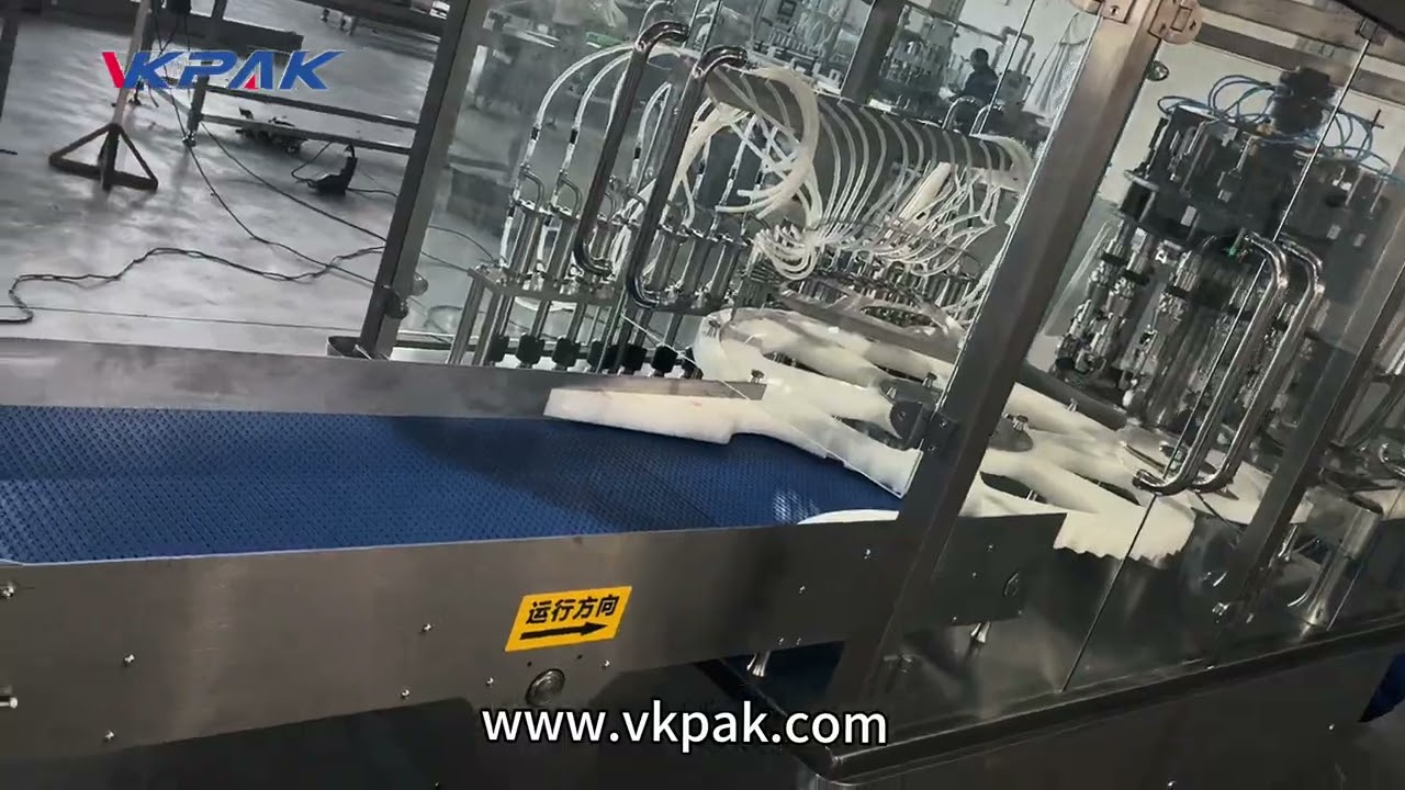 VKPAK Monoblock Filling And Capping Machine Workshop Real Shot