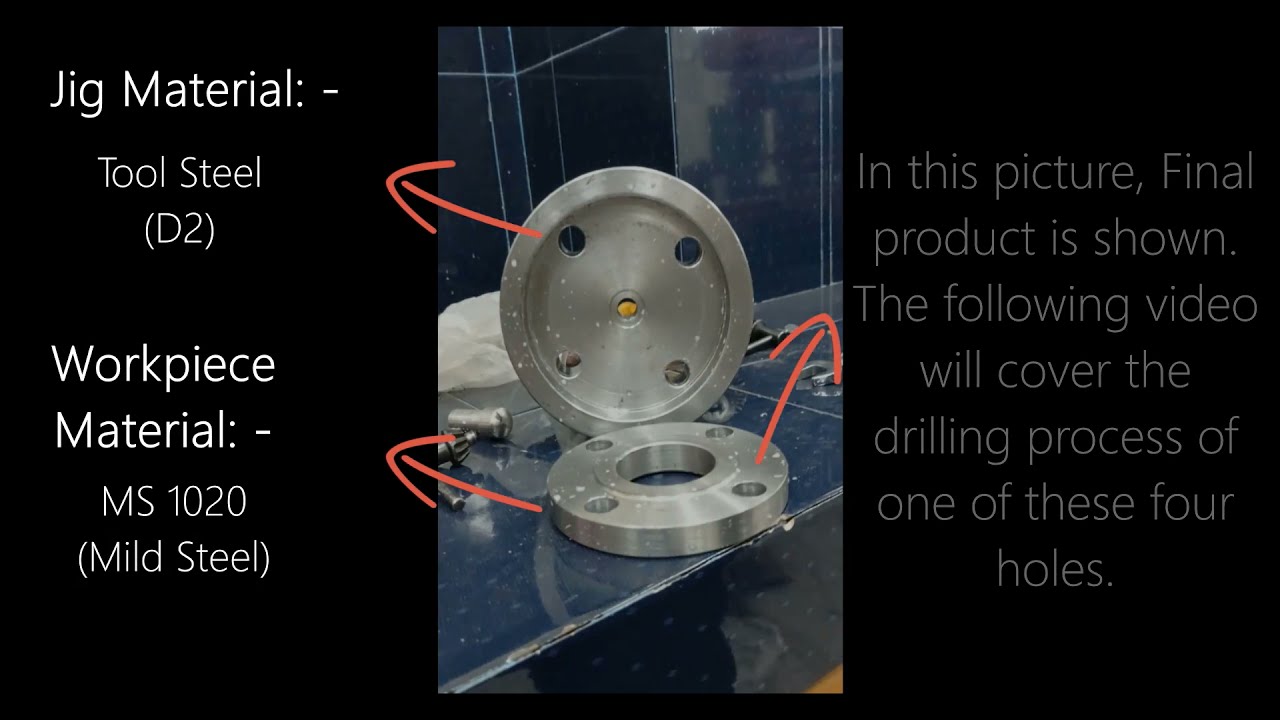 Lab 01: Use of a Template Jig to Drill Holes on the Face of a Circular Part (Flange)