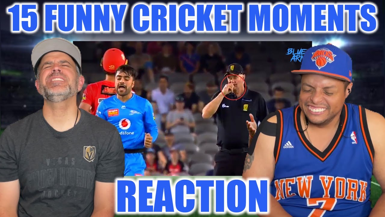 Top 15 Funny Moments in Cricket REACTION