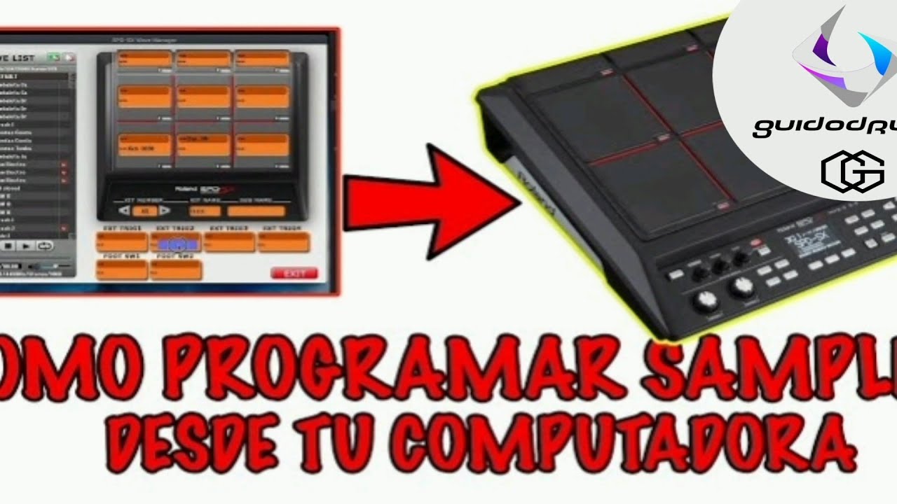COMO CARGAR SONIDOS EN LA ROLAND SPD SX POR COMPUTADORA & LAPTOP. FACIL SENCILLO ▶️🎥