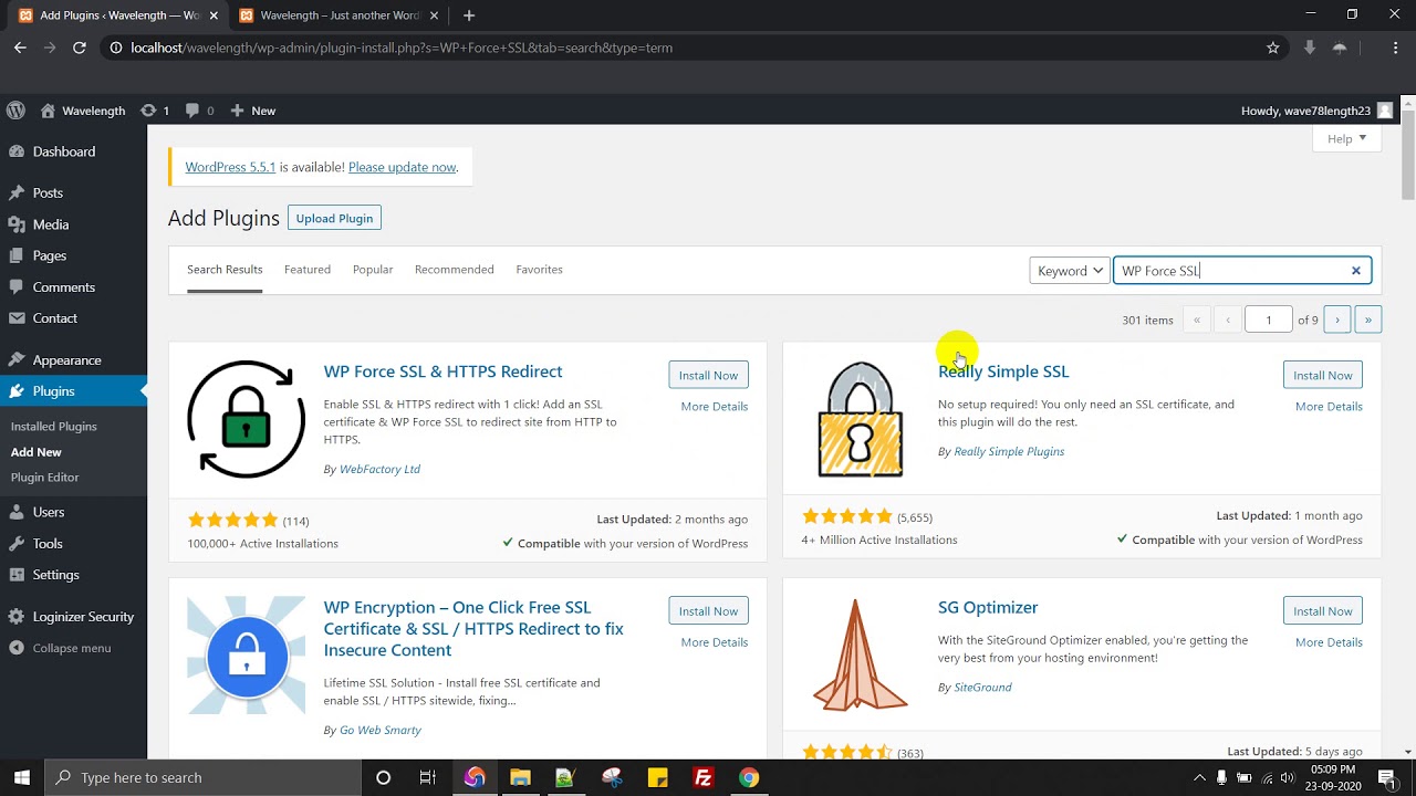 How to install WP Force SSL and Enable HTTP Strict Transport Security HSTS - WordPress