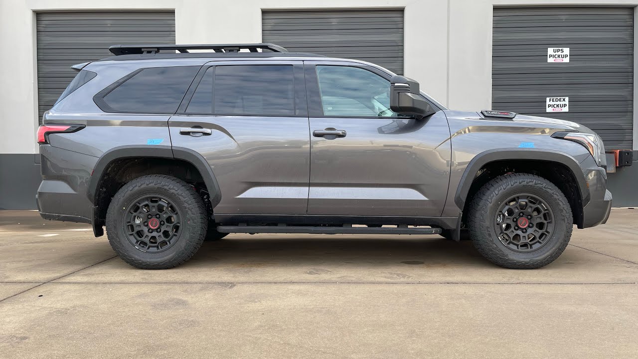 Taking those pre measurements before lifting your 2023 Sequoia