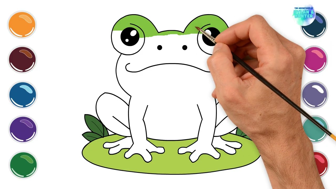 Let's Draw a Frog! #educational #frog #learning #animal #art #drawing #daily #thankyou
