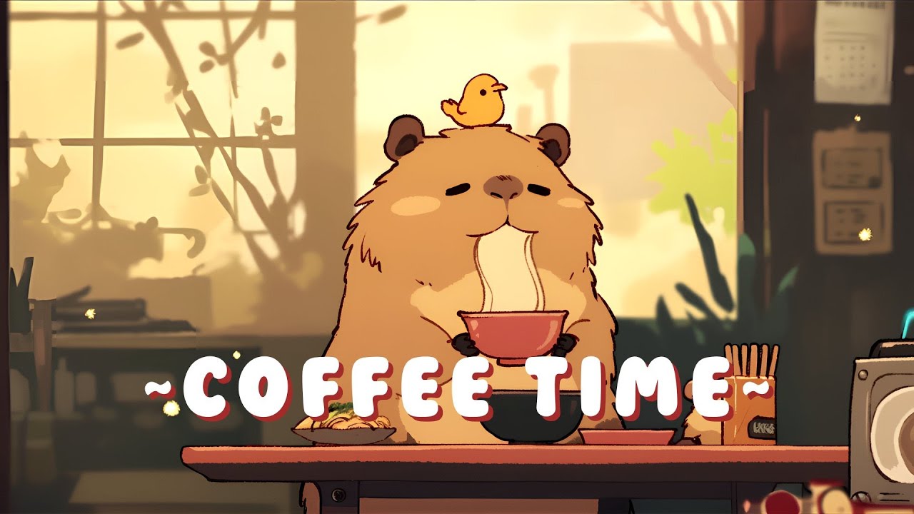 [Full Hour] Lofi Capybara Radio | Calming Beats & Melodies 🦫 🎵 🌙