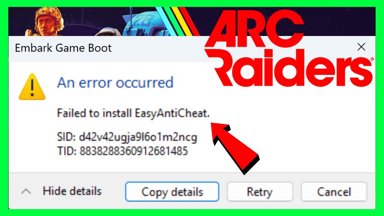 Как исправить ошибку установки Easy Anti Cheat в ARC Raiders (2026)