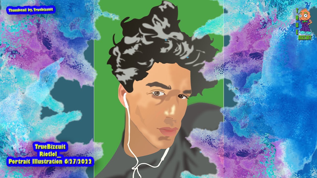 [RIOTLOL__] Vector Portrait Art | Twitch Streamer Vector Artwork by TrueBizcuit #19