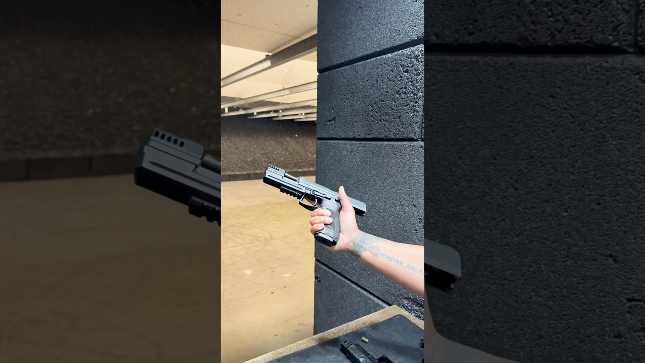 HK P30L with HK Parts Compensator - Range Footage #gunshorts #rangetime #p30