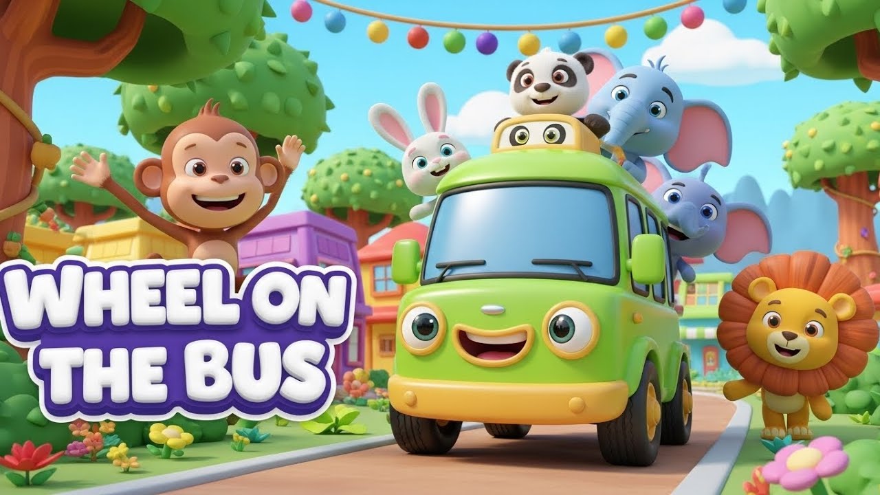 The Wheels on the GREEN BUS! 🚌 | New Nursery Rhymes 2026