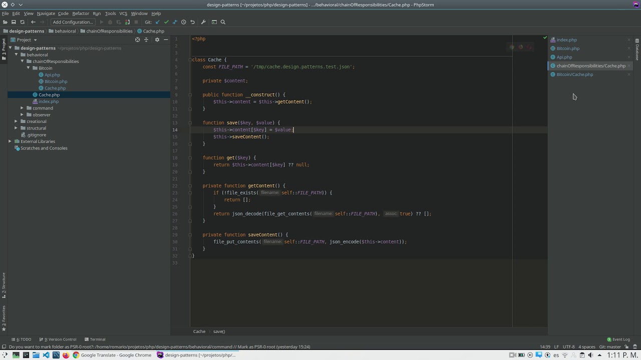 Chain of Responsabilities Design Pattern in PHP