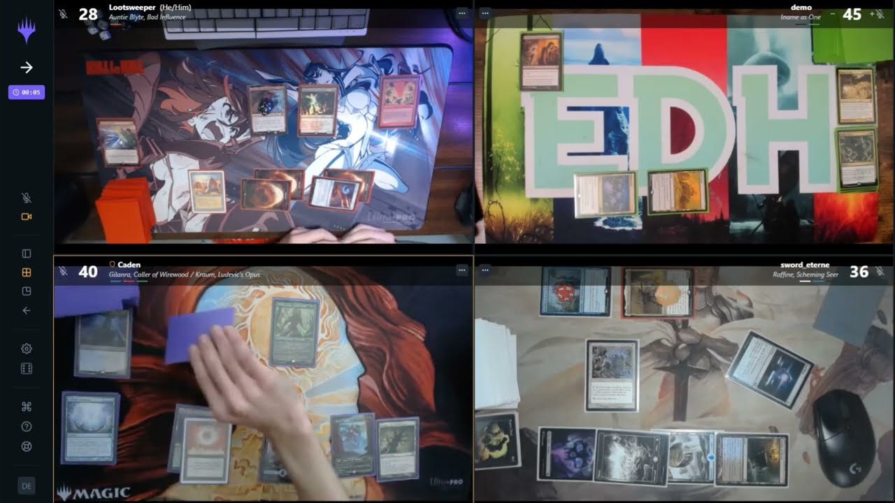 Commander Gameplay: Iname As One v. Auntie Blyte v. Raffine, Scheming Seer v. Gilanra and Kraum