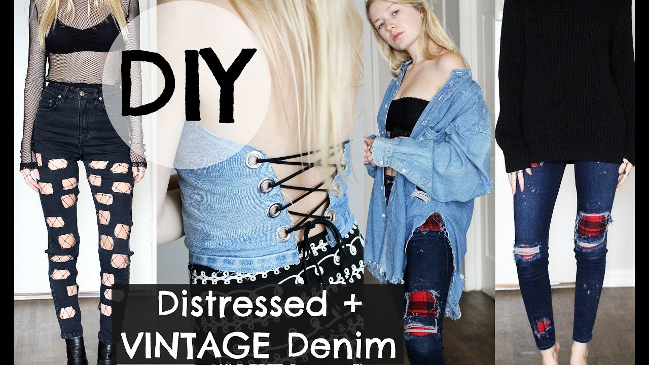 DIY Distressed Vintage Denim