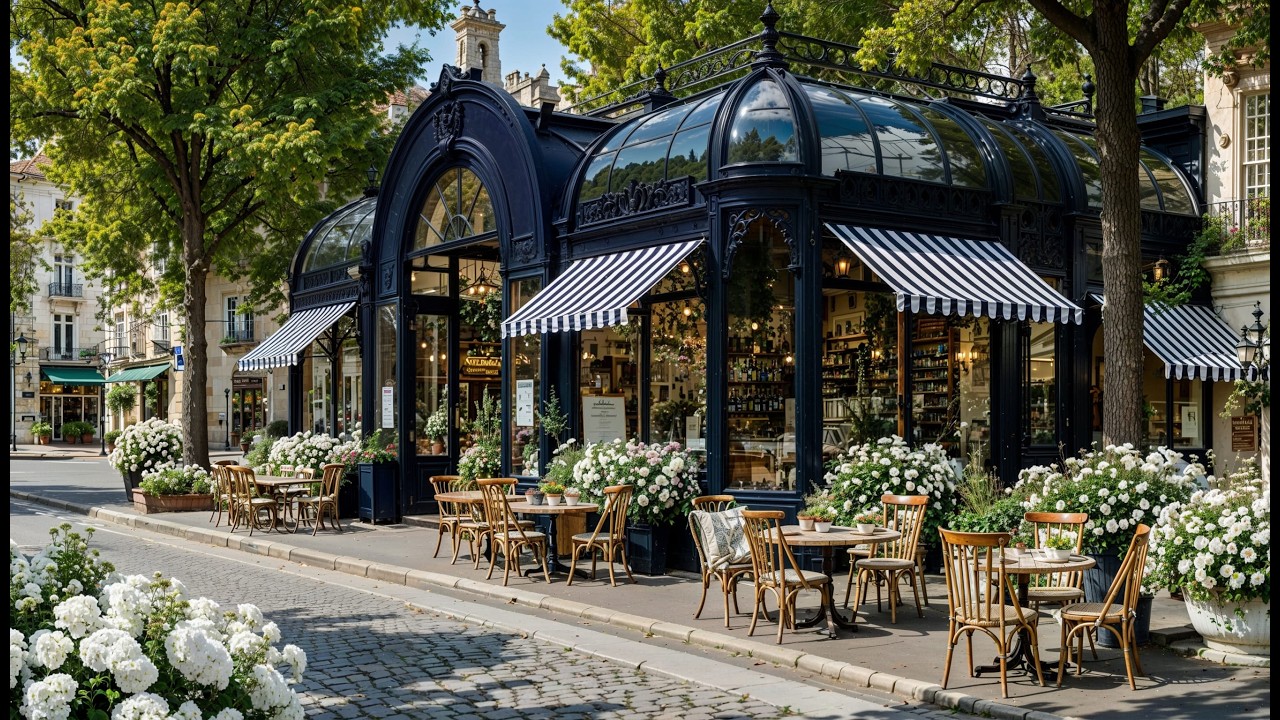 Smooth Jazz Bossa Nova Cafe Vibes ☕ Relaxing Bossa Nova Guitar & Piano Background Music Ambience