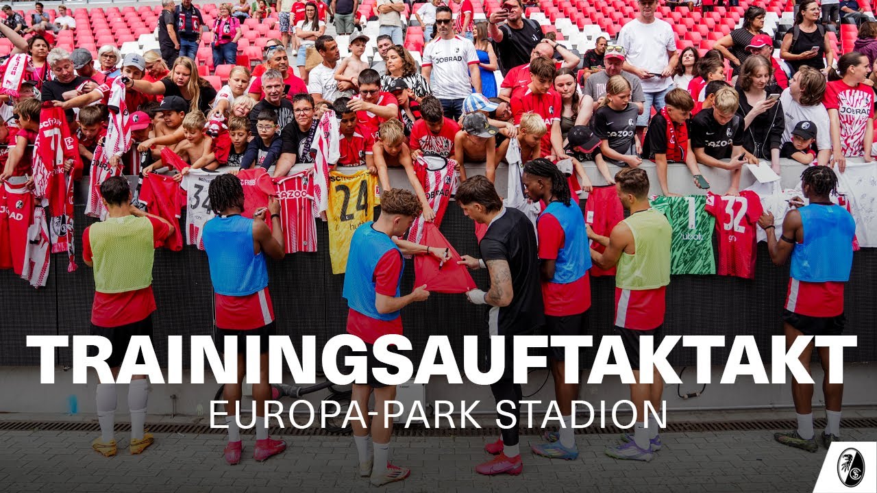 Trainingsauftakt im Europa-Park Stadion