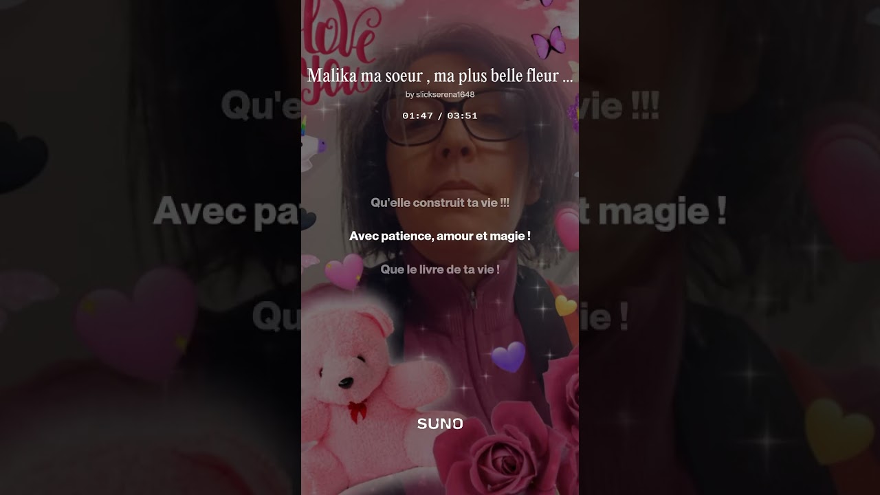 Malika ma soeur , ma plus belle fleur