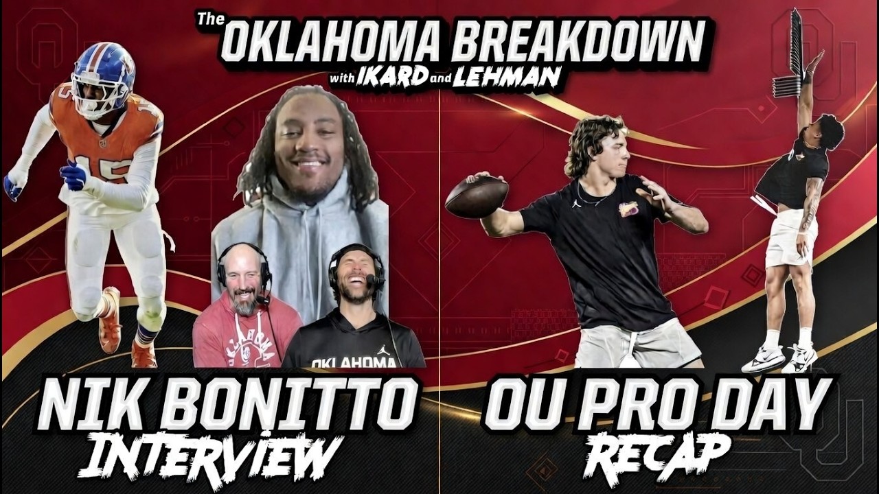 Nik Bonitto Talks NFL & OU Football Career + OU Pro Day Recap: Mateer's Mechanics & Ott Stands Out