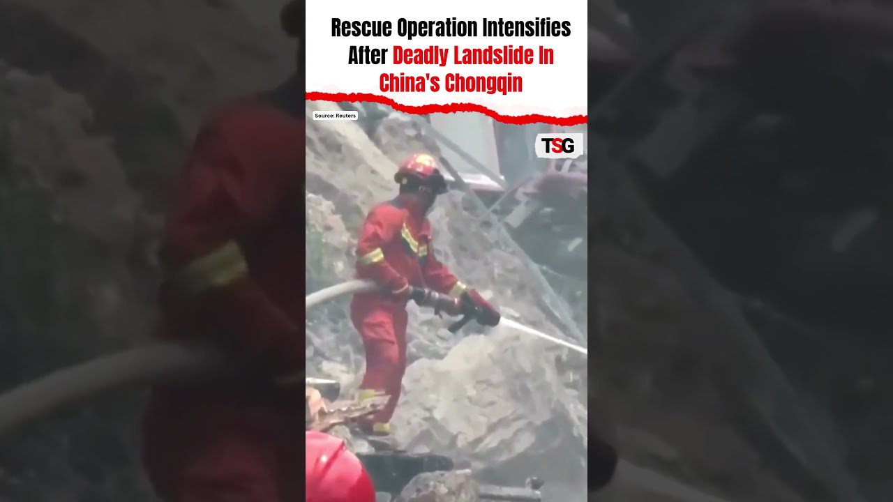 China Deploys Hundreds For Rescue After Chongqing Landslide Disaster #shocking #landsliderescue #tsg