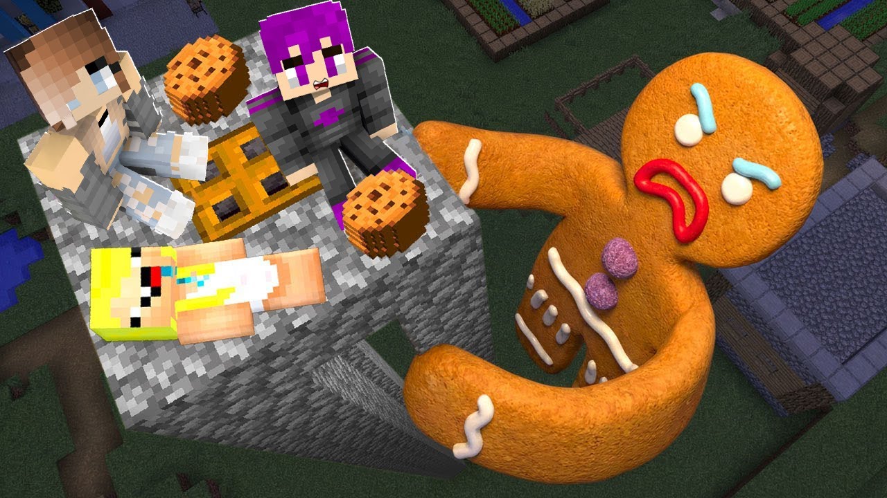 ماين كرافت :التحول والهروب من رجل الكوكيز المرعب مع سمسمة حبيبتي 🔥😱