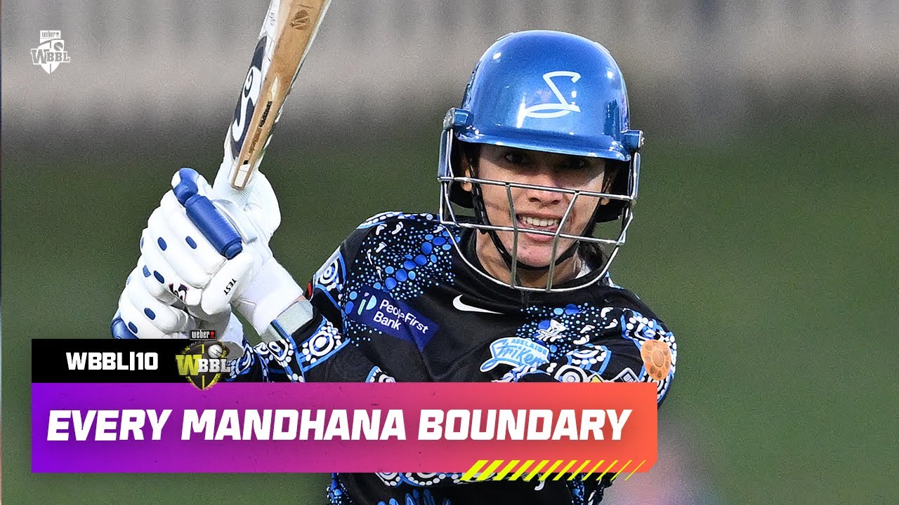 Every Smriti Mandhana Boundary | #WBBL10