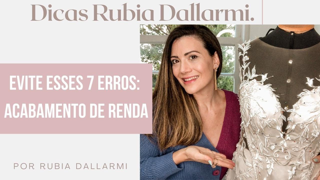7 erros na costura da renda do vestido de noiva!